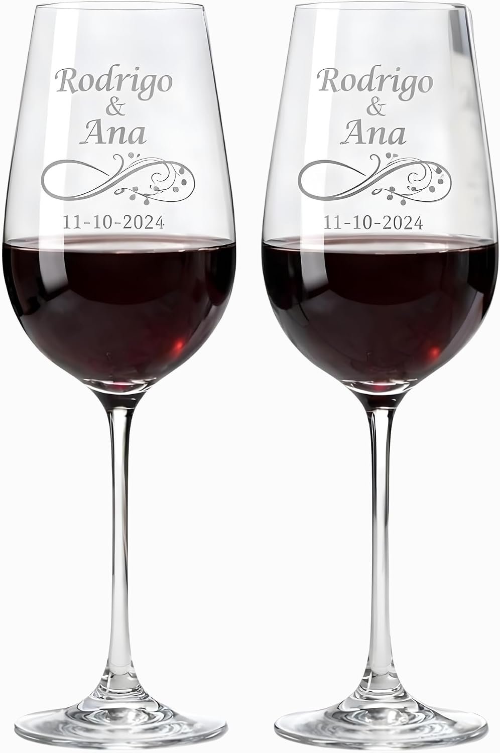Copas de vino personalizadas Infinito